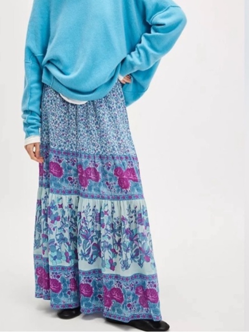 2pc Spell  Love jetty maxi skirt in nirvana s & Fiona new FIONA CAMI BLUE RARE M